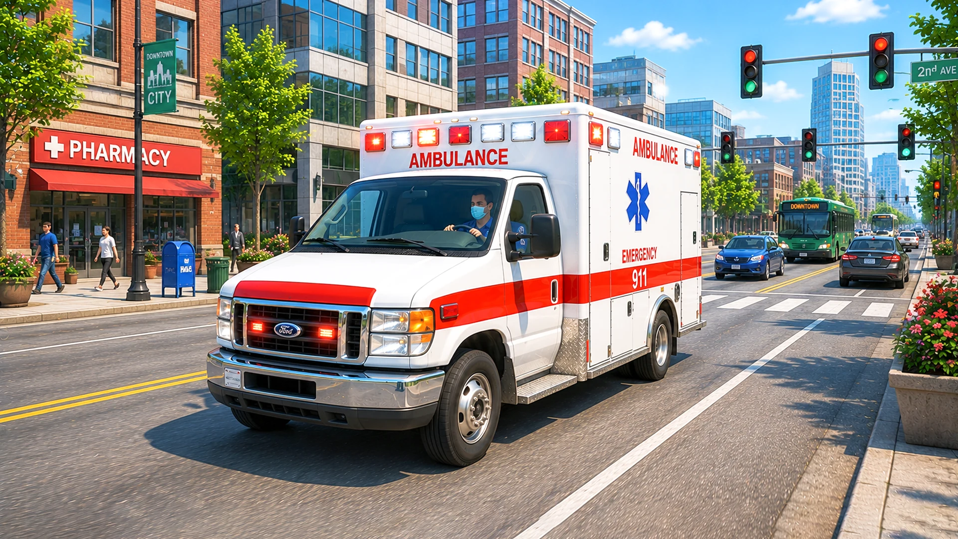 City Ambulance Doctor Rescue screenshot