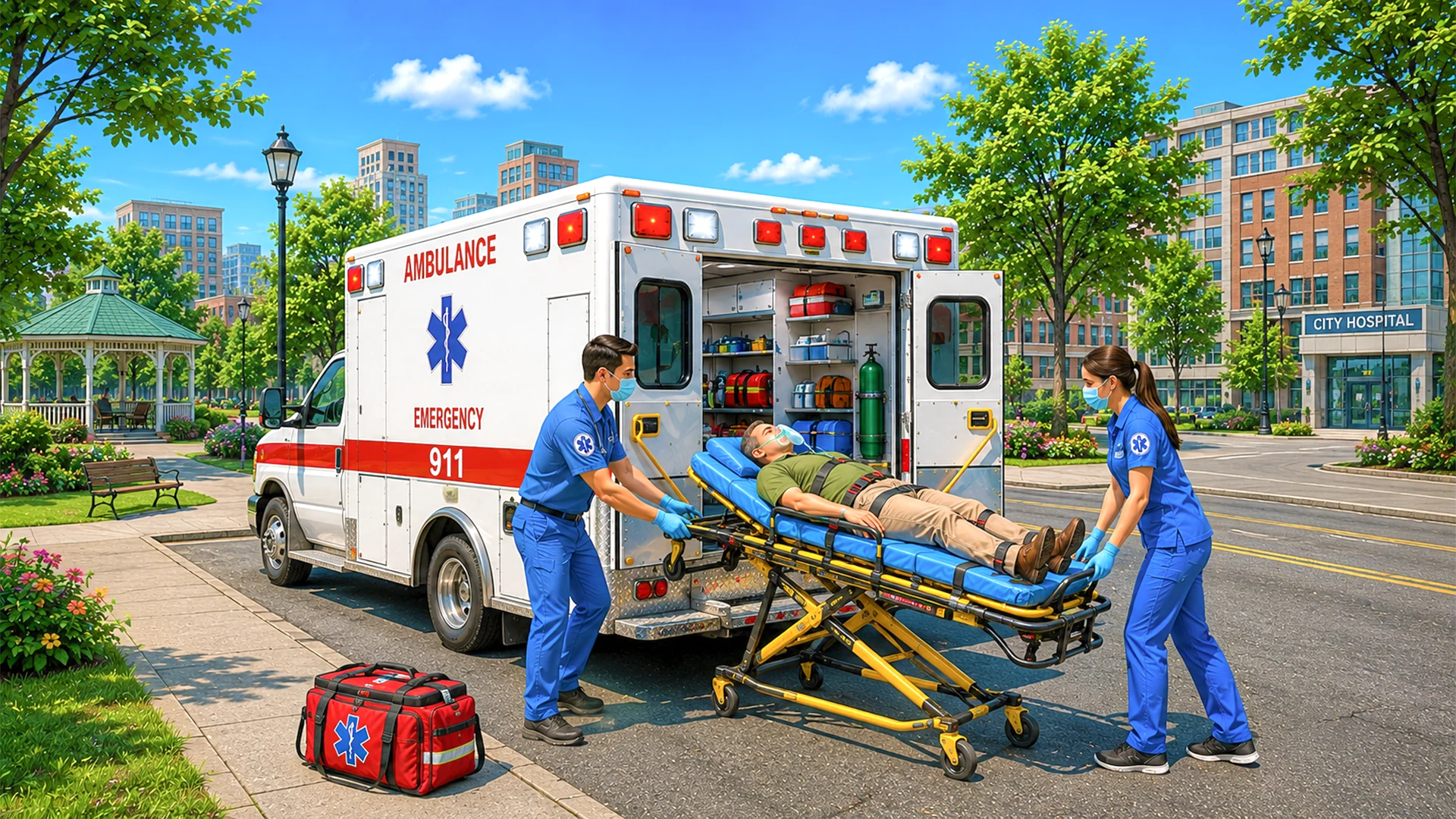 City Ambulance Doctor Rescue screenshot