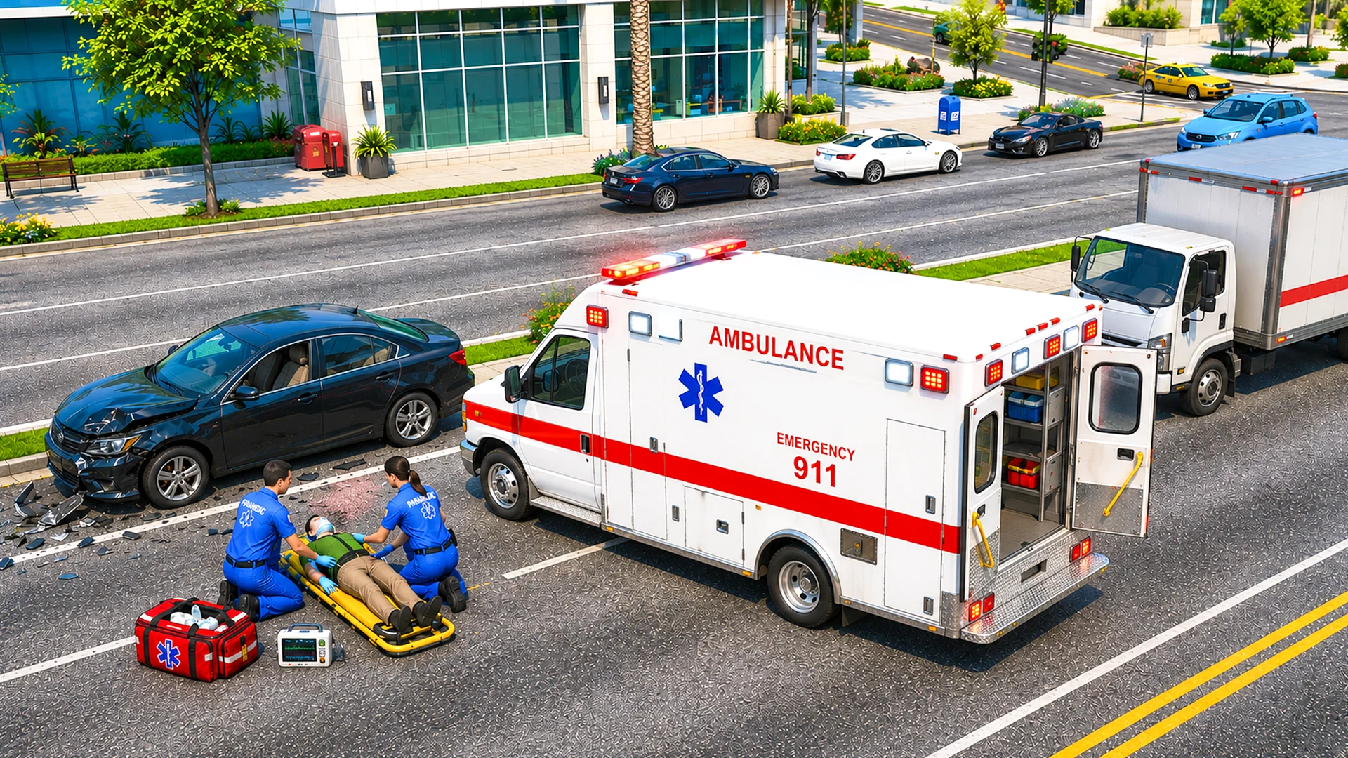 City Ambulance Doctor Rescue screenshot
