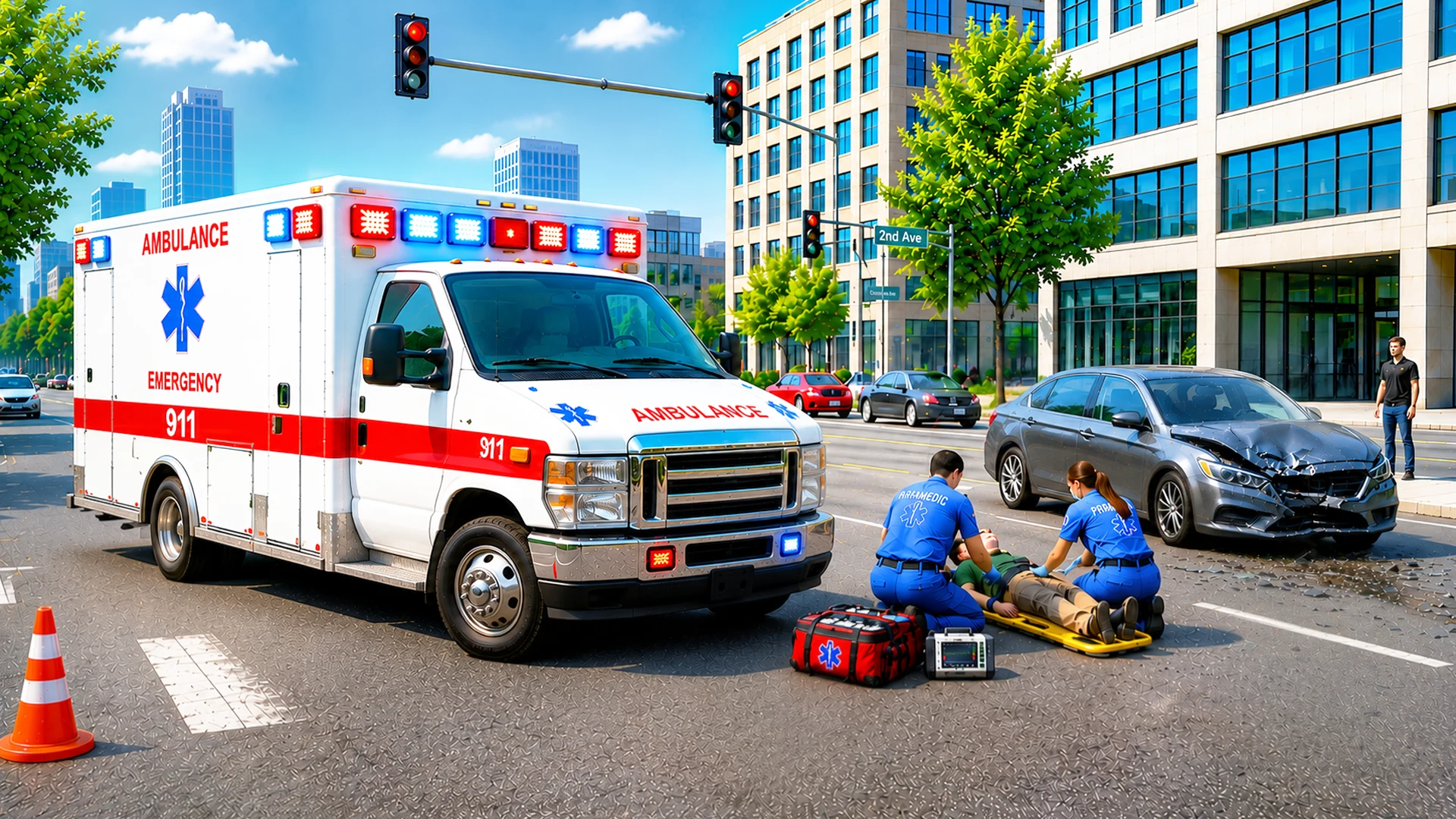 City Ambulance Doctor Rescue screenshot